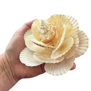 Seashell Flower Trinket Tray - Ring Dish